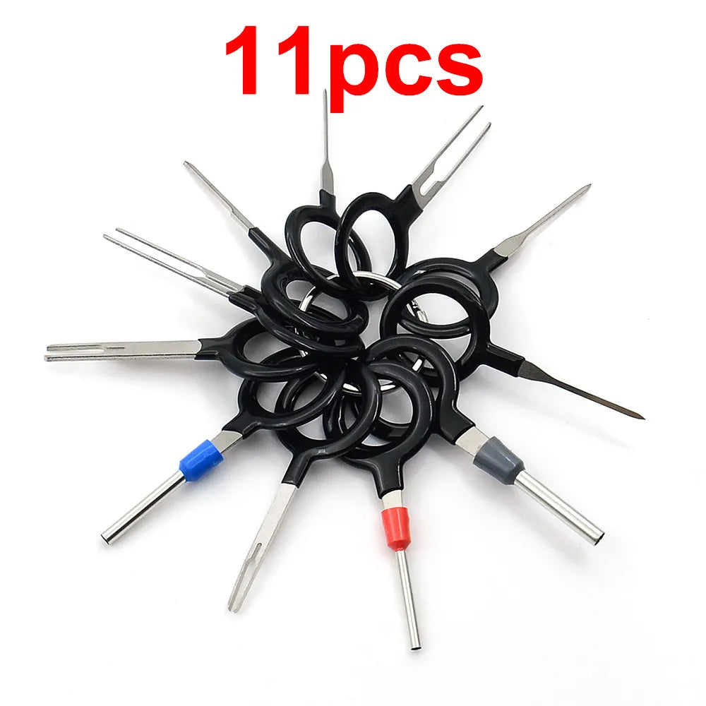 3/8/18/38/41pcs Car Terminal Removal Tool Wire Plug Connector Extractor Puller Release Pin Extractor Kit For CarPlug Repair Tool