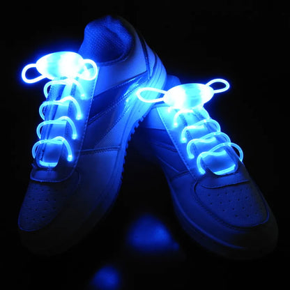 Colorful LED Flash Light Up Shoe Laces Party Disco Shoes Strap Glow Stick Shoelaces Boys Girls Multicolor Shoe Strings