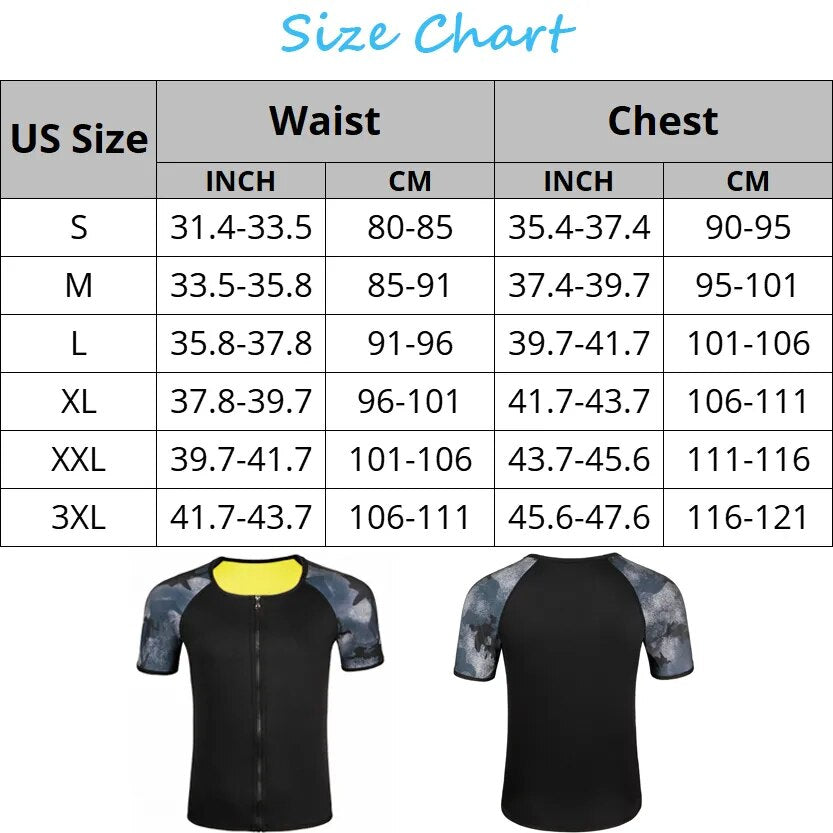 CXZD Men Sauna Suit Heat Trapping Shapewear Sweat Body Shaper Vest Slimmer Sauna suits Compression Thermal Top Fitness Shirt