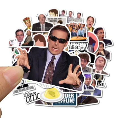 10/30/50pcs Cartoon Classic TV Show The Office Stickers Motorcycle Notebook Computer Car DIY Children Toy Guitar Refrigerator F5