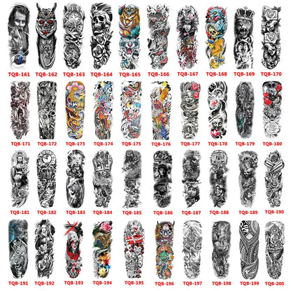 Waterproof Temporary Tattoo Sticker Totem Geometric Full Arm Large Size Sleeve Tatoo Fake tatto flash tattoos for men women