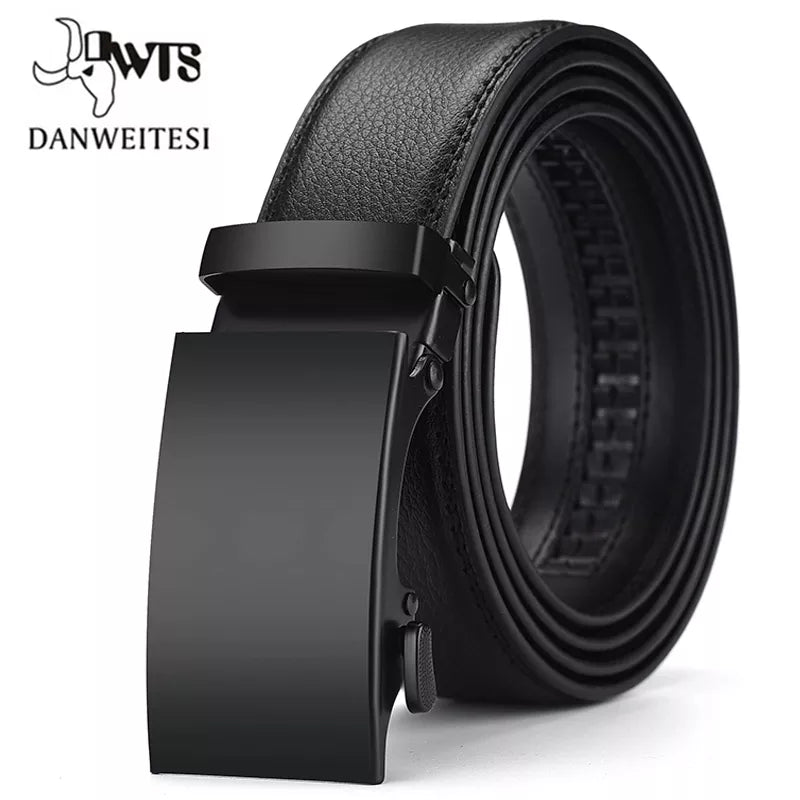 Genuine Leather Belts For Men Automatic Male Belts Cummerbunds Leather Belt Men Black Belts cinturon hombre