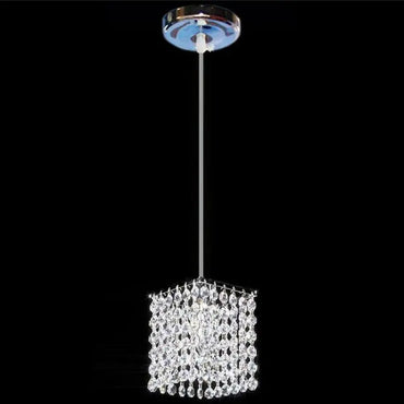 Modern simple iron crystal chandelier led lamp high quality LED lighting crystal chandeliers led E27 lustre pendant/droplight