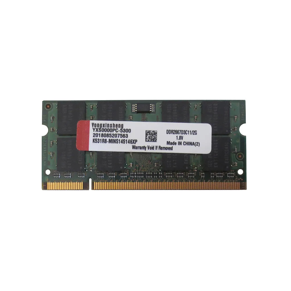 RAM 1GB 2GB 4GB 8GB DDR2 667MHZ 800MHZ PC2 5300S 6400S DDR3 1333MHZ 1600MHZ PC3 10600S 12800S SO-DIMM Bärbar minneslot