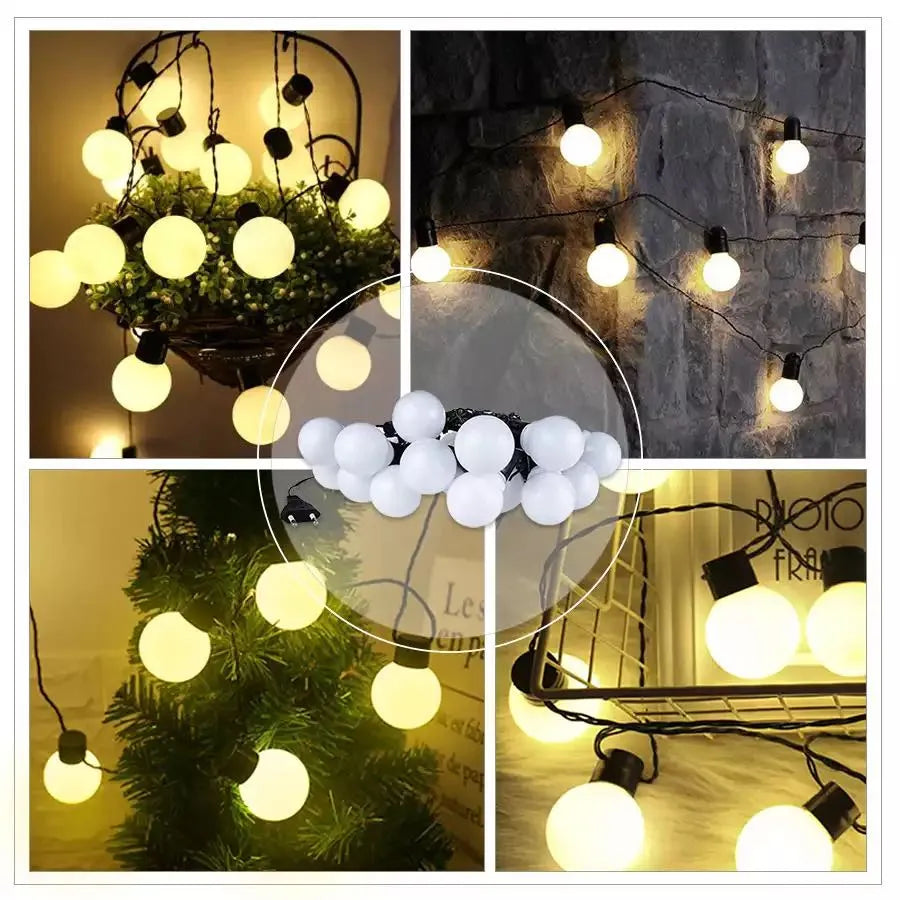 G50 Street Garland Light Bulbs LED Fairy String Light Outdoor Lights Garden Patio Christmas Decoration