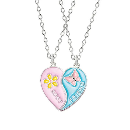 Mode meilleurs amis miel amour Couple pendentif collier 2 pièces/ensemble chaîne starter coeur brisé BFF bonne amitié bijoux cadeau