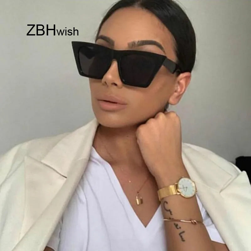 Fashion Square Sunglasses Woman Designer Luxury Man/Woman Cat Eye Sun Glasses Classic Vintage UV400 Outdoor Oculos De Sol