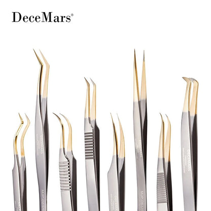 DeceMars Eyelash Extensions Tweezers For Lash Artists