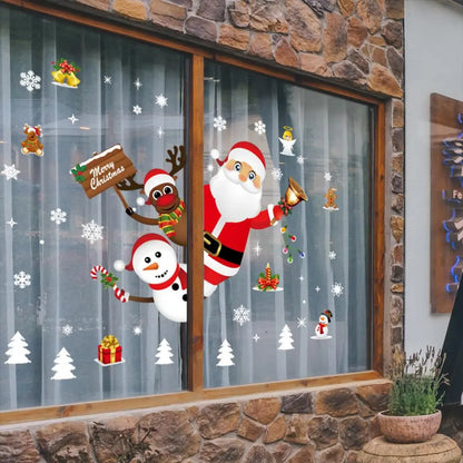 Christmas Wall Window Stickers Marry Christmas Decoration For Home Christmas Ornaments Xmas Navidad Gift New Year