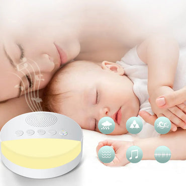 Baby White Noise Machine USB Rechargeable Timed Shutdown Sleep Machine Baby Sleep Sound Player Night Light Timer Noise Player