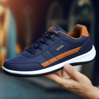 Cuir hommes chaussures baskets tendance chaussures décontractées italien respirant loisirs hommes baskets chaussures antidérapantes hommes chaussures vulcanisées