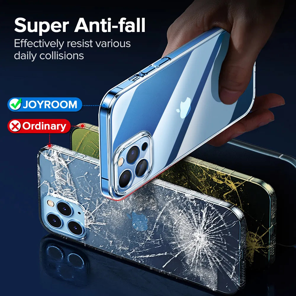 9H Tempered Case luxury Clear Case For iPhone 15 14 13 12 11 Pro Max Anti Yellow Full Lens Transparent Cover