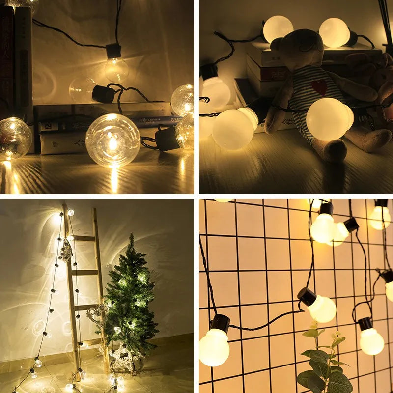 G50 Street Garland Light Bulbs LED Fairy String Light Outdoor Lights Garden Patio Christmas Decoration