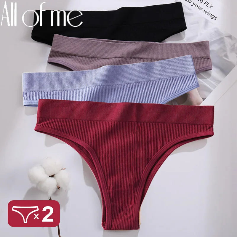 2PCS/Set Thong Panties Women's Underwear G-String