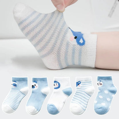 5 paires/lot enfant en bas âge bébé garçon chaussettes été maille mince bébé chaussettes pour filles coton nouveau-né infantile bébé fille chaussettes pas cher trucs