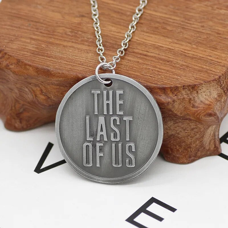 The Last Of Us 2 Necklace Firefly Logo Letters Dogtag Joel Ellie Tess Pendant Vintage Retro Hot Game Jewelry Men Women