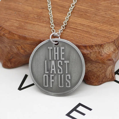 The Last Of Us 2 Necklace Firefly Logo Letters Dogtag Joel Ellie Tess Pendant Vintage Retro Hot Game Jewelry Men Women