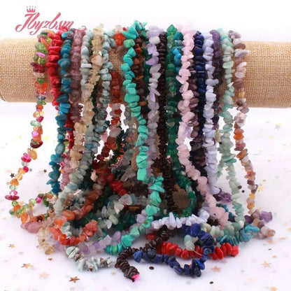 Natural Coral Amethyst Garnet Stone Beads Chip Freeform For Jewelry DIY Necklace Bracelet Jewelry Making