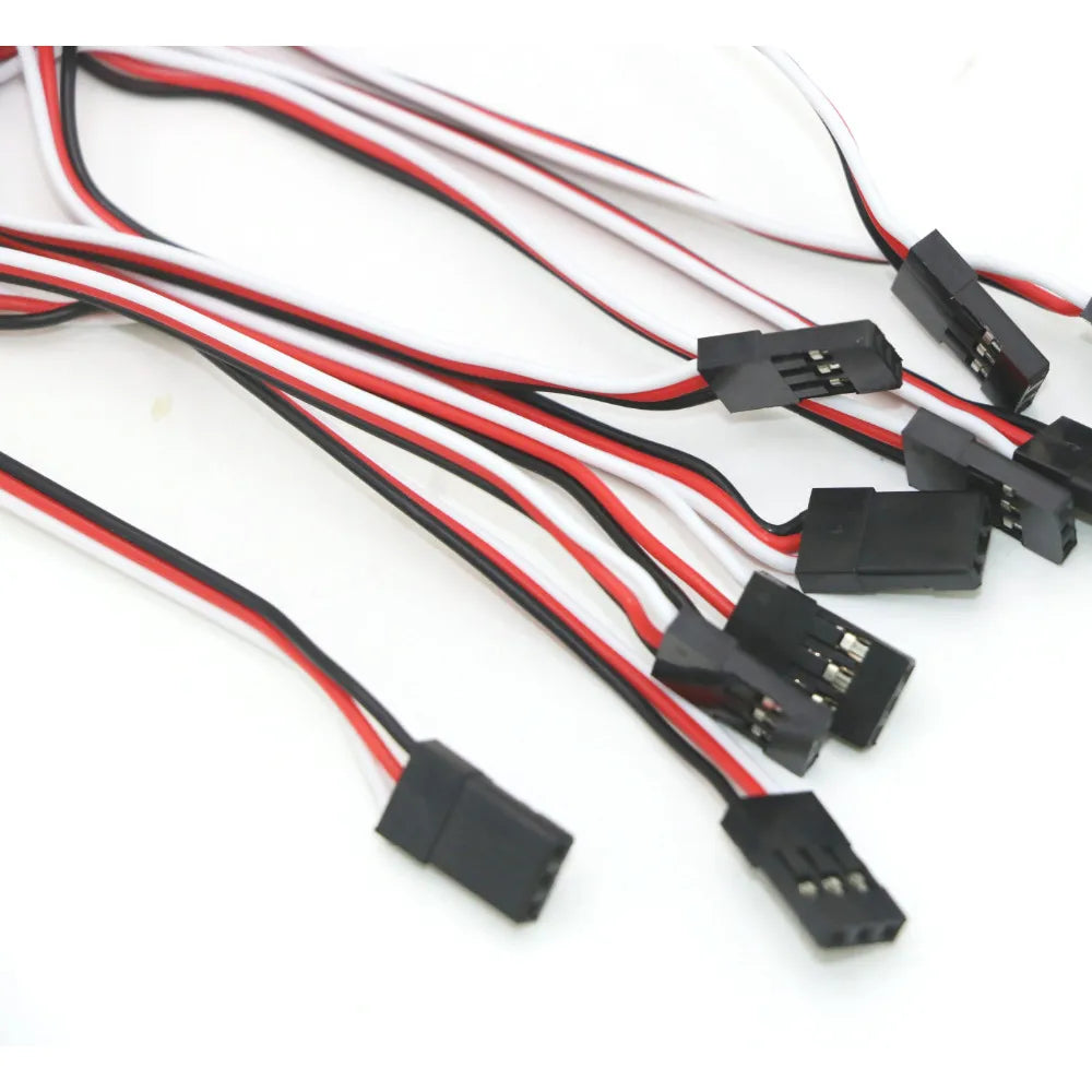 10pcs/lot 10cm 15CM 30CM 50CM 100CM RC Servo Extension Cord Cable Wire 150mm Lead JR