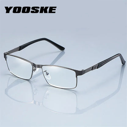 Stainless Steel Men Business Reading Glasses for Reader Mens Presbyopic optical Glasses  +1.0 1.5 2.0 2.5 3 3.5 4.0