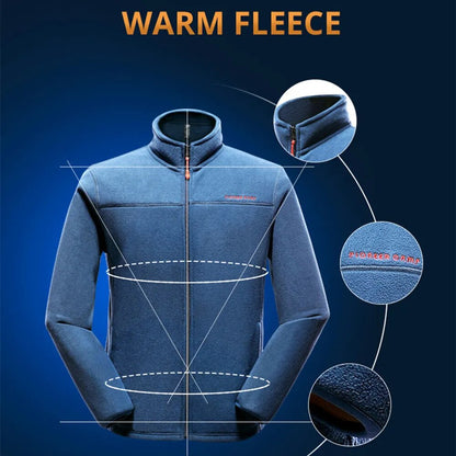 Pioneer Camp warm fleece hoodies men brand-clothing autumn winter zipper sweatshirts male quality men clothing