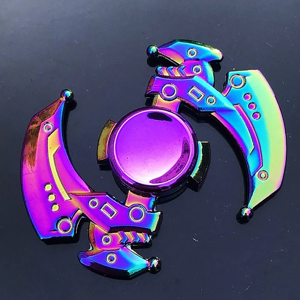 Metal Rainbow Fidget Spinner Färgglad EDC Hand Spinner Anti-ångest leksak för spinnare Fokus lindrar stress ADHD Finger Spinner