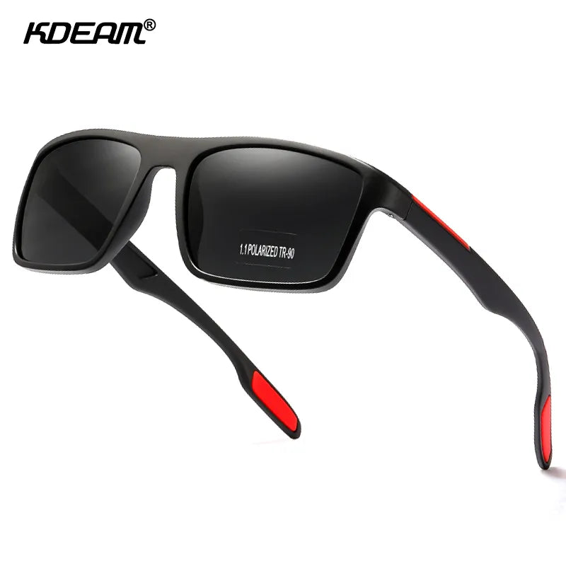 Rectangular Ultra Light TR90 Sunglasses Men Polarized TAC 1.1mm Thickness Lens Driving Sun Glasses Women Sports Cat.3