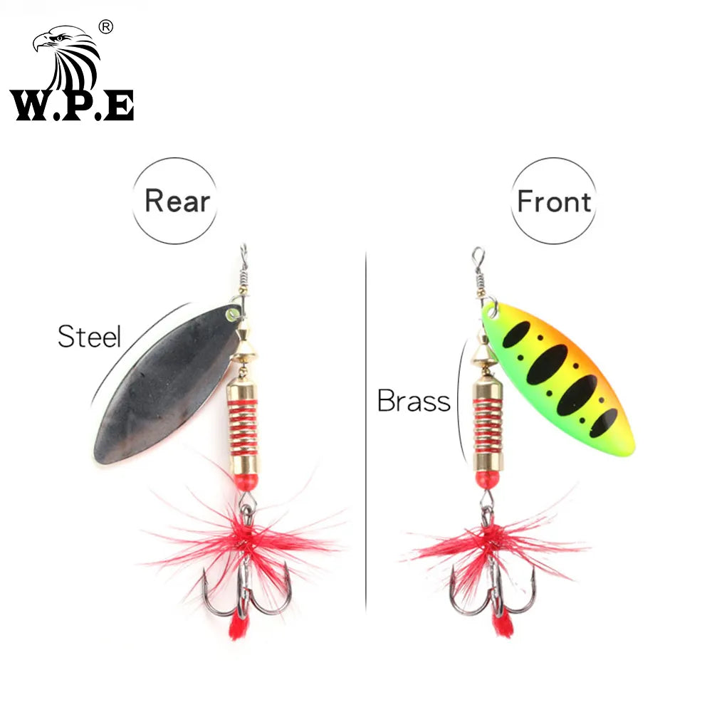 Spinner Lure 1pcs 6.5g/10g/13.5g 22 color with Treble Hook Metal Spoon Lure Hard Fishing Lure Fishing Tackle Bait