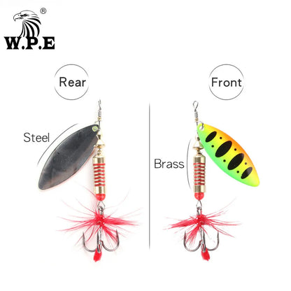 Spinner Lure 1pcs 6.5g/10g/13.5g 22 color with Treble Hook Metal Spoon Lure Hard Fishing Lure Fishing Tackle Bait