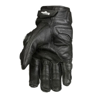 Gants de moto noirs de course en cuir véritable, gants d'équipe de course sur route blancs pour hommes, été et hiver