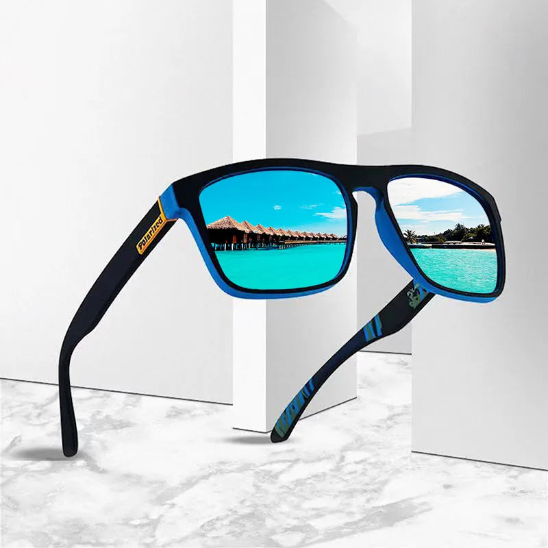 Lunettes de soleil polarisées pour hommes et femmes, Design classique, miroir carré, nouvelle mode