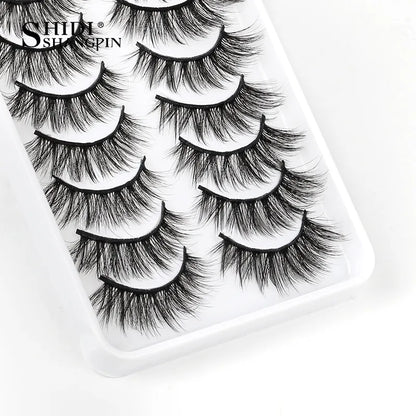 10/5 paires 3D Faux Cils de vison naturel épais longs Faux Cils dramatiques Faux Cils Extension de maquillage Faux Cils maquiagem