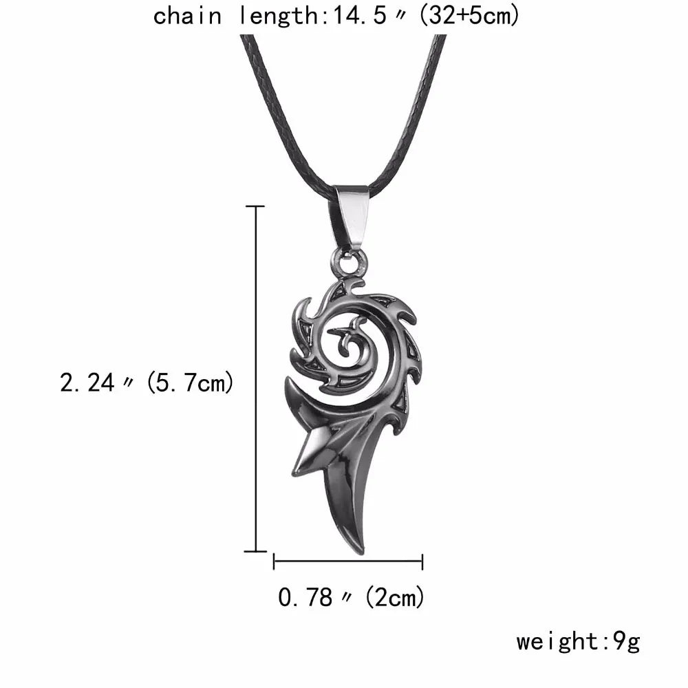 Rinhoo Men's Punk Dragon Flame Titanium Stainless Steel Cool Leather Chain Pendant Necklace Men's Charm Necklace Jewelry