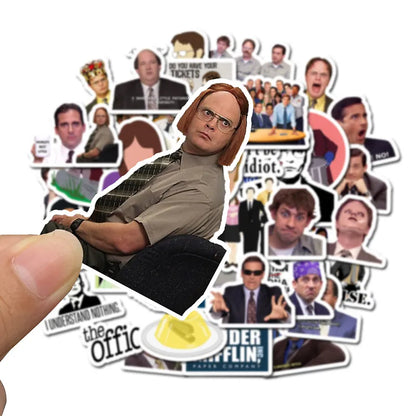 10/30/50pcs Cartoon Classic TV Show The Office Stickers Motorcycle Notebook Computer Car DIY Children Toy Guitar Refrigerator F5