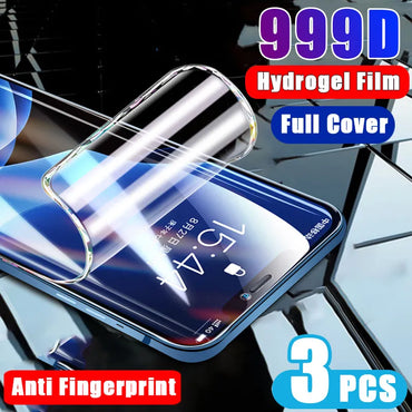 3PCS Full Cover Hydrogel Film On the Screen Protector For iPhone 7 8 Plus Screen Protector On iPhone X XR XS MAX 11 12 13 14 Pro