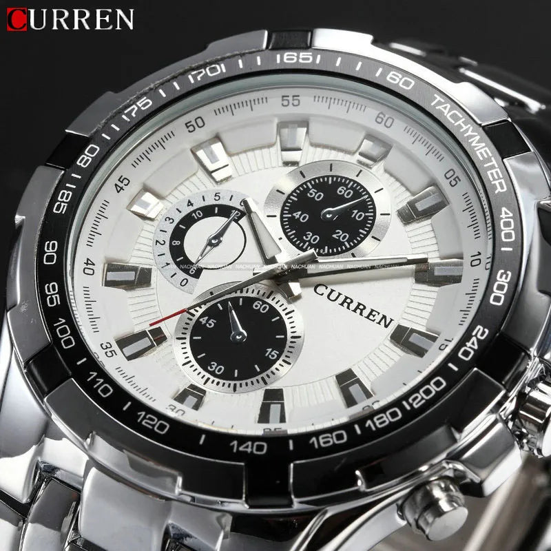 Curren Luxury Brand Watches Men Quartz Fashion Casual Male Sports Watch Full Steel Military Watches Relogio Masculino