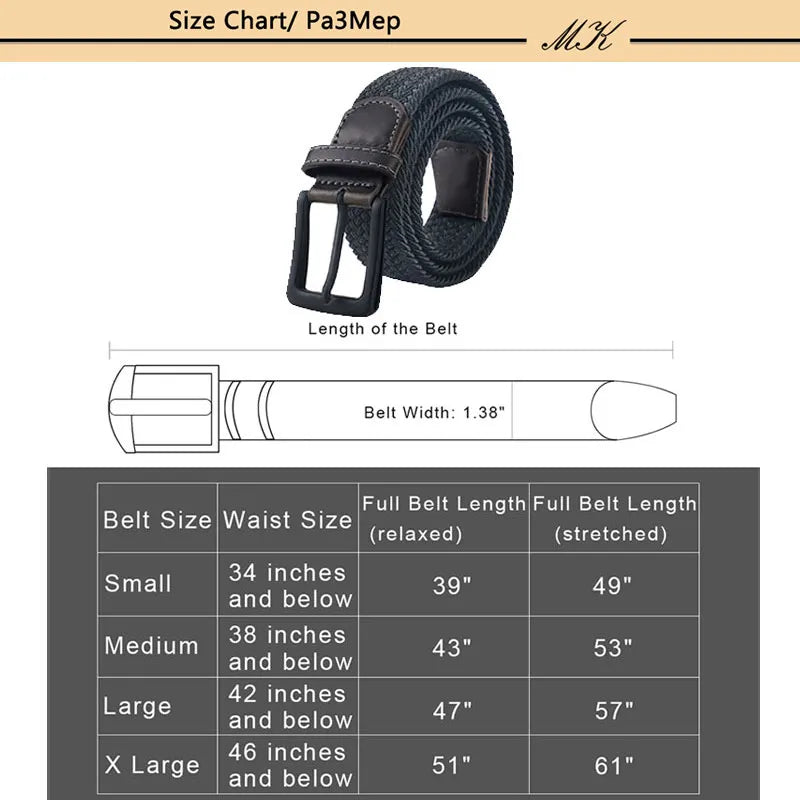 Canvas Belts for Men Fashion Metal Pin Buckle Military Tactical Strap Male Elastic Belt for Pants Jeans