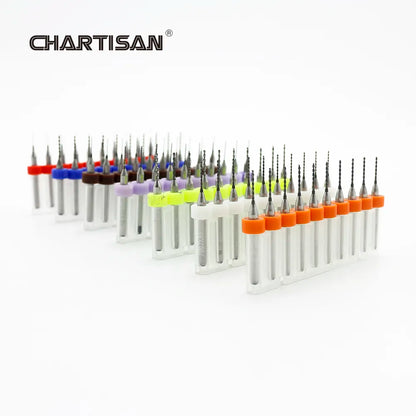 CHARTISAN 0.3-1.2mm Print Circuit Board Drill Bits, Carbide Micro Drill Bits, CNC PCB Twist Drill