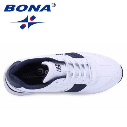 BONA nouveau Style populaire hommes chaussures décontractées à lacets chaussures confortables hommes doux léger semelle Hombre