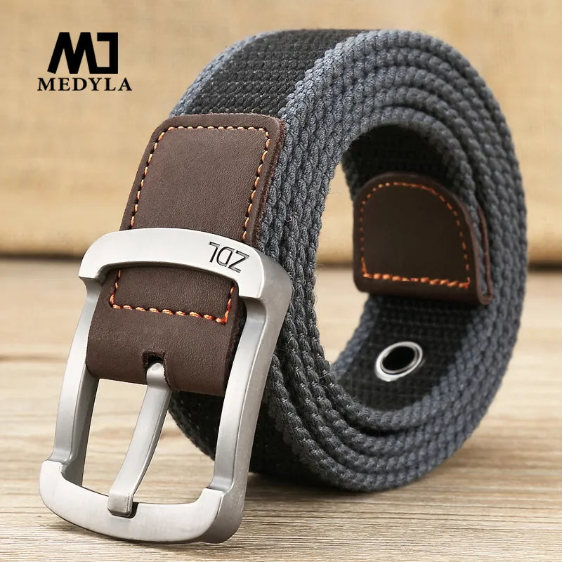 Ceinture en toile Ceinture tactique extérieure unisexe Ceintures en toile de haute qualité pour Jeans mâle luxe sangles décontractées Ceintures