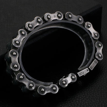 Retro Stainless Steel Motorcycle Chain Men Bracelet 13MM Wide Rock And Roll Men's Bracelets On Hand Male Jewelry Mannen Armband