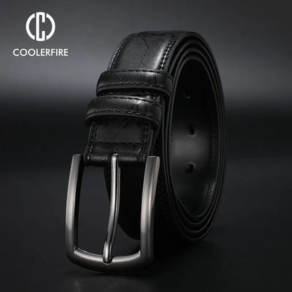 Designers hommes ceintures en cuir véritable robe décontractée boucle ardillon ceinture d'affaires pour homme bracelet de luxe