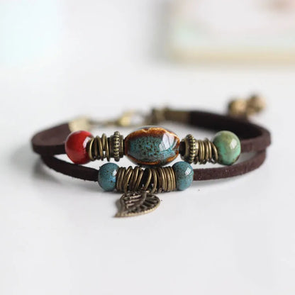 National Wind Restoring Ancient Ways Is The High Temperature Glaze Ceramic Handmade  Bracelets