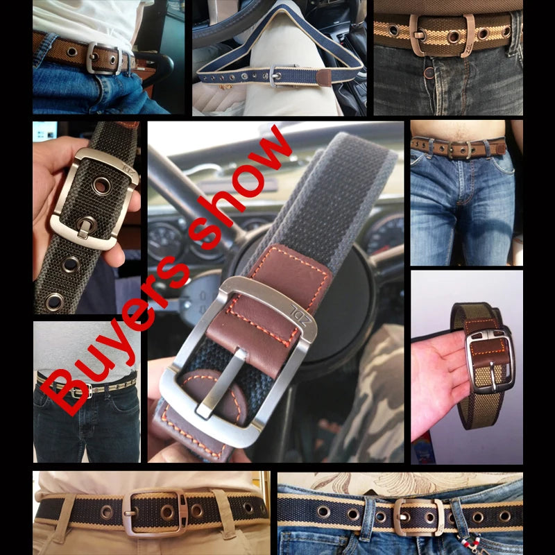 Canvas Belt Outdoor Tactical Belt Unisex High Quality Canvas Belts for Jeans Male Luxury Casual Straps Ceintures