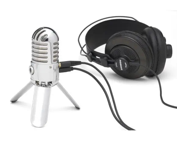 Original Samson Meteor Mic Studio Recording Condenser Microphone Fold-back Leg with USB Cable Carrying Bag for computer