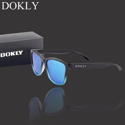 Dokly vraies lunettes De soleil polarisées hommes et femmes lunettes De soleil polarisées lunettes De soleil carrées lunettes Oculos De Sol