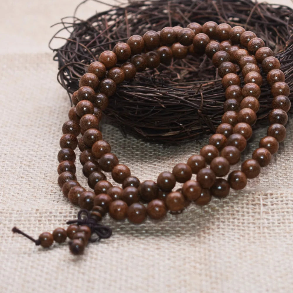 Yanqi High Quality Tibetan Mala Buddha bead bracelet Mara prayer beads natural wooden bead bracelets men's bracelets Rosary