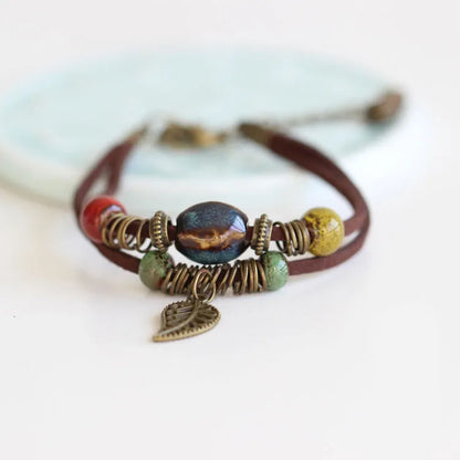 National Wind Restoring Ancient Ways Is The High Temperature Glaze Ceramic Handmade  Bracelets