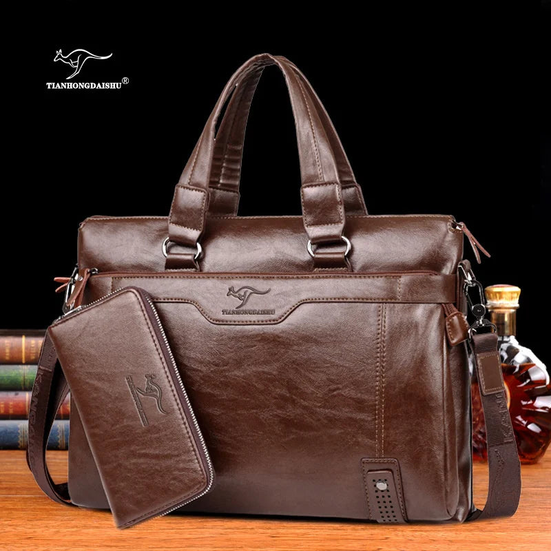 men's shoulder messenger bag Men Business Briefcase bag for laptop computer man's bag handbag briefase male messenger bags