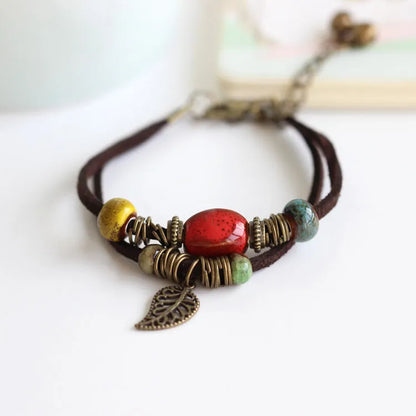 National Wind Restoring Ancient Ways Is The High Temperature Glaze Ceramic Handmade  Bracelets